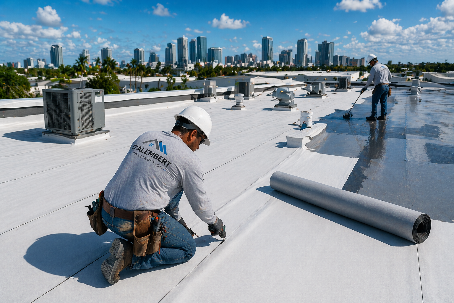Commercial roofing project in Florida