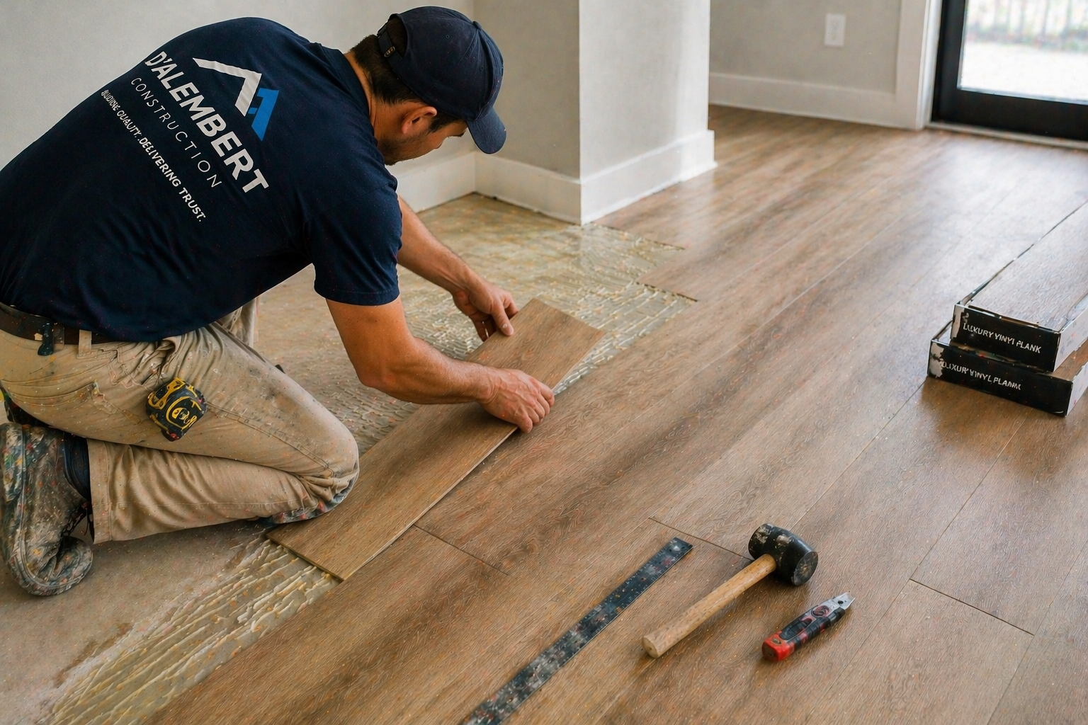 Flooring installation and finish detail