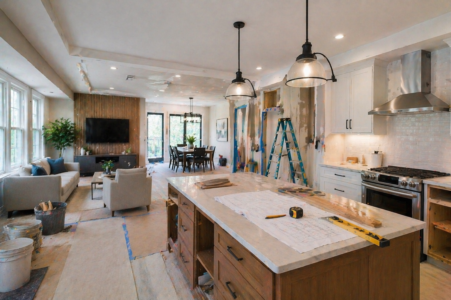 Residential and commercial remodeling project