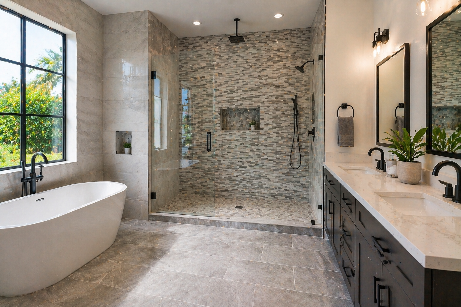 Residential and commercial tile project